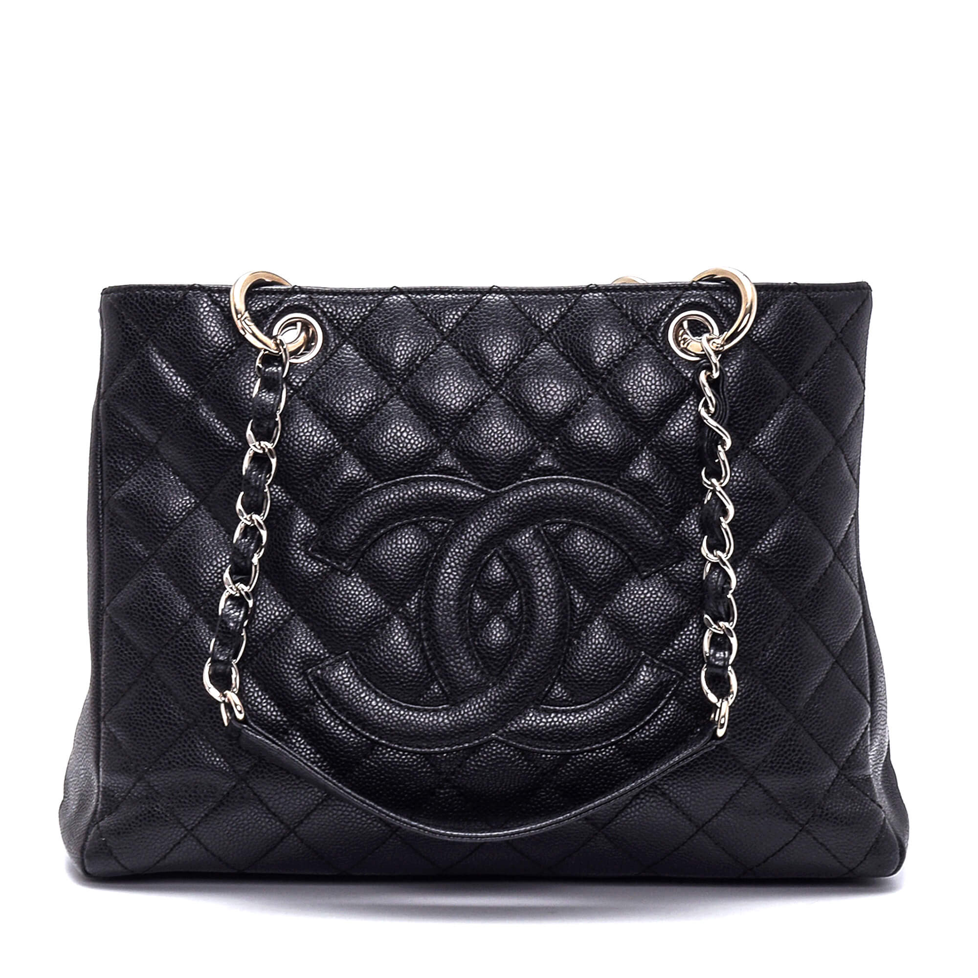Chanel - Black Caviar Leather Grande Medium Shopping Bag